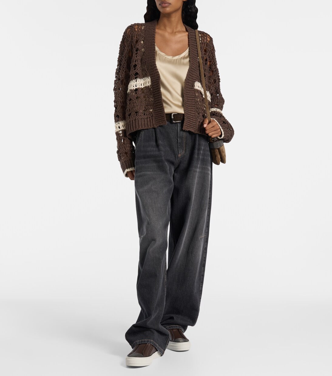 Monili leather sneakers | Brunello Cucinelli