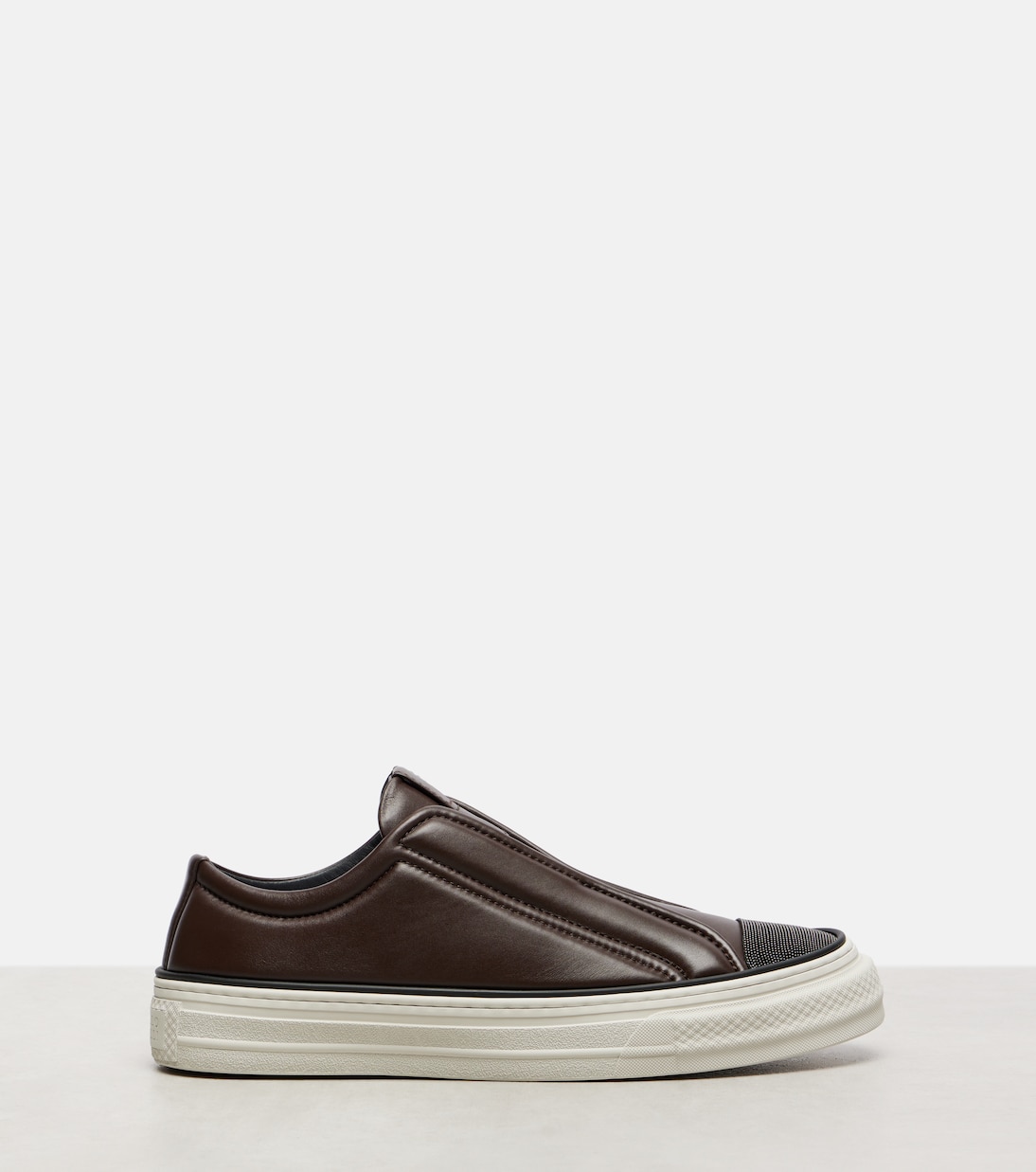 Monili leather sneakers | Brunello Cucinelli