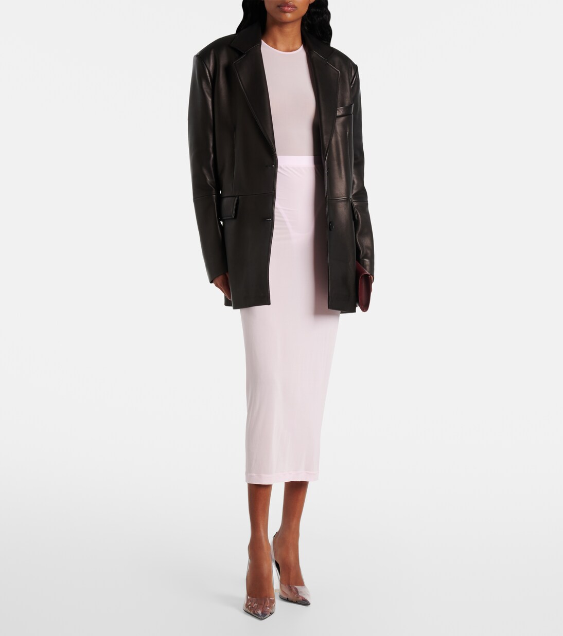 Sheer midi skirt | Wardrobe.NYC