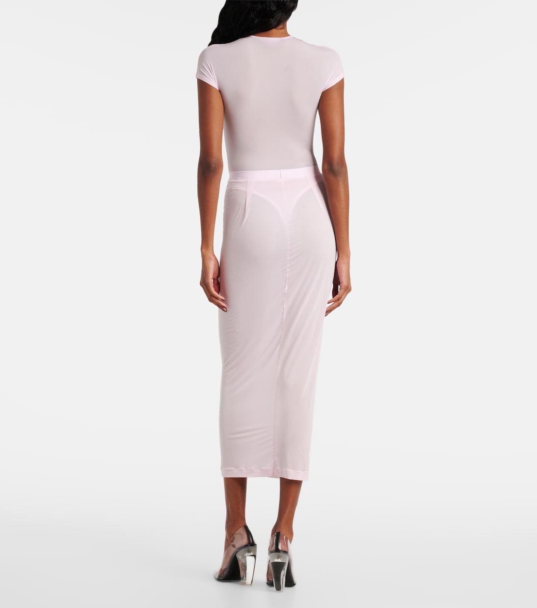 Sheer midi skirt | Wardrobe.NYC