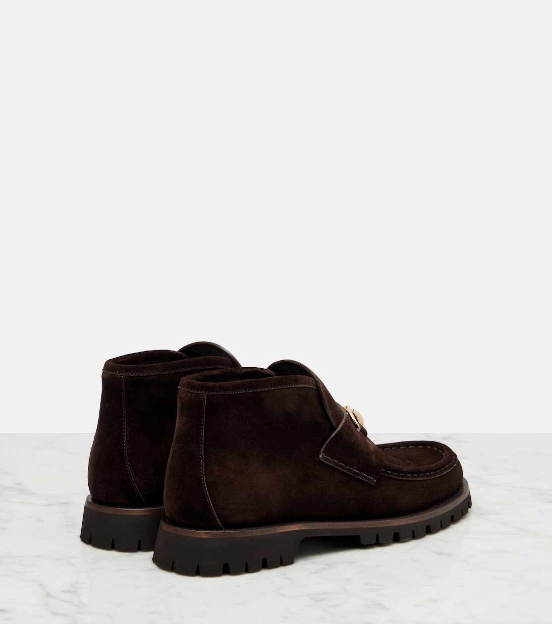 Horsebit suede ankle boots | Gucci