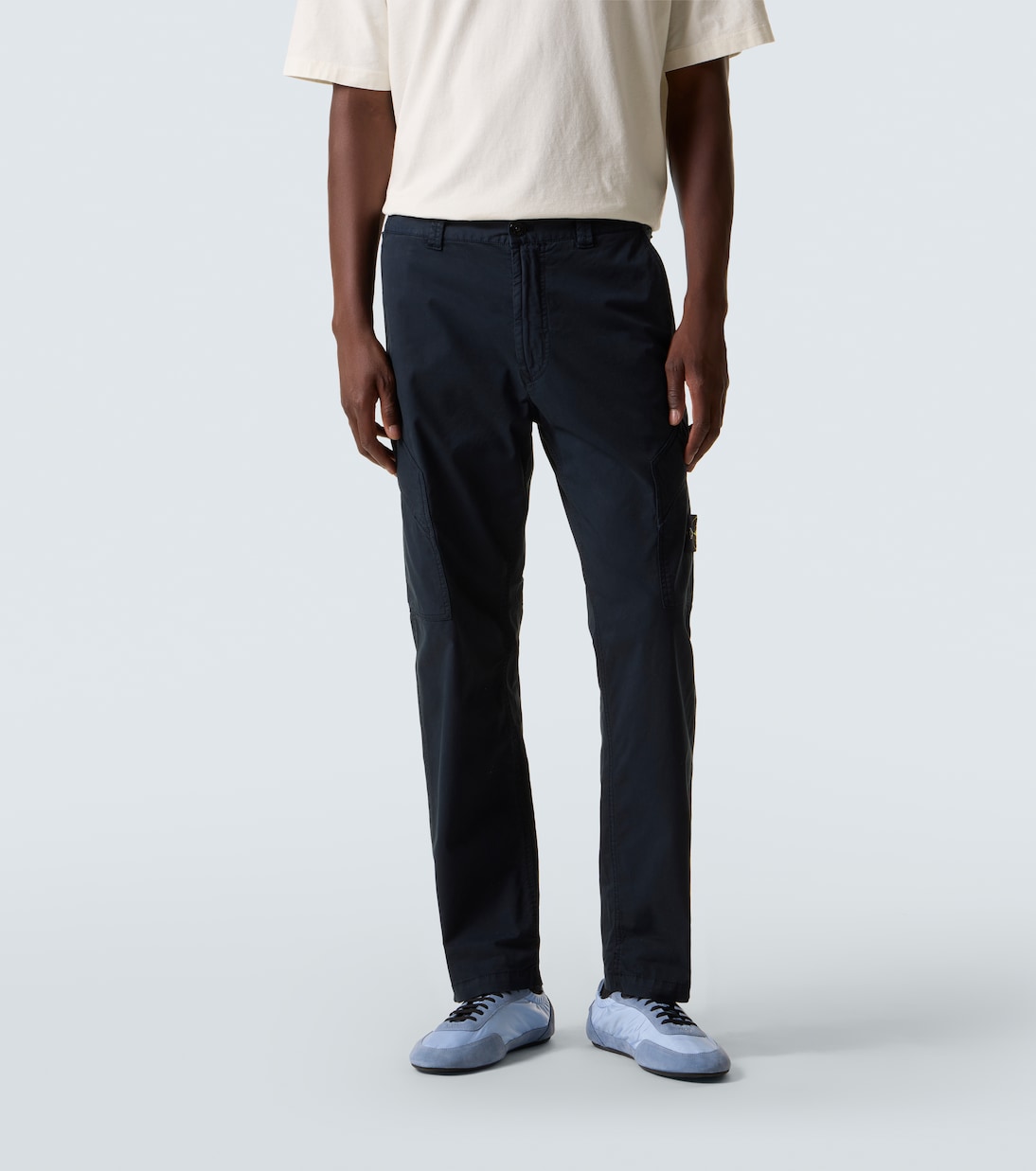 Bestickte Cargohose aus Twill | Stone Island