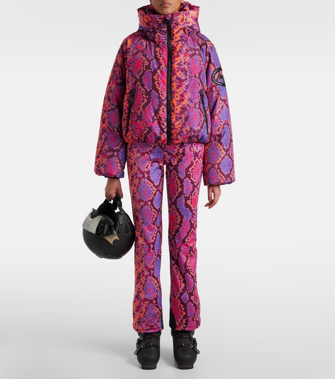 Lucinda animal-print down ski jacket | Goldbergh