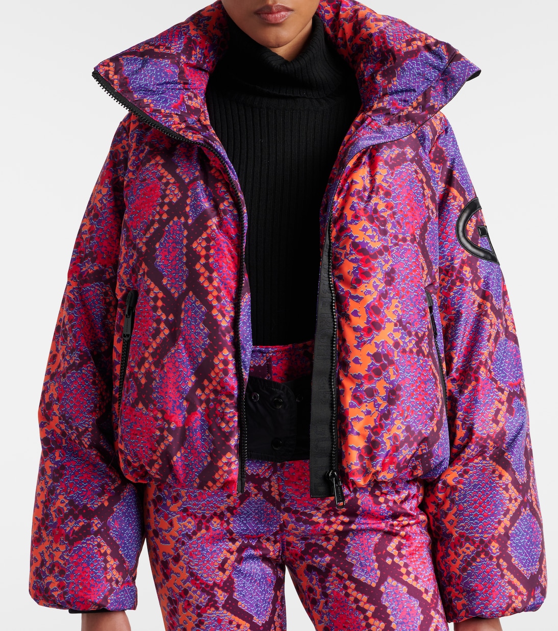 Lucinda animal-print down ski jacket | Goldbergh