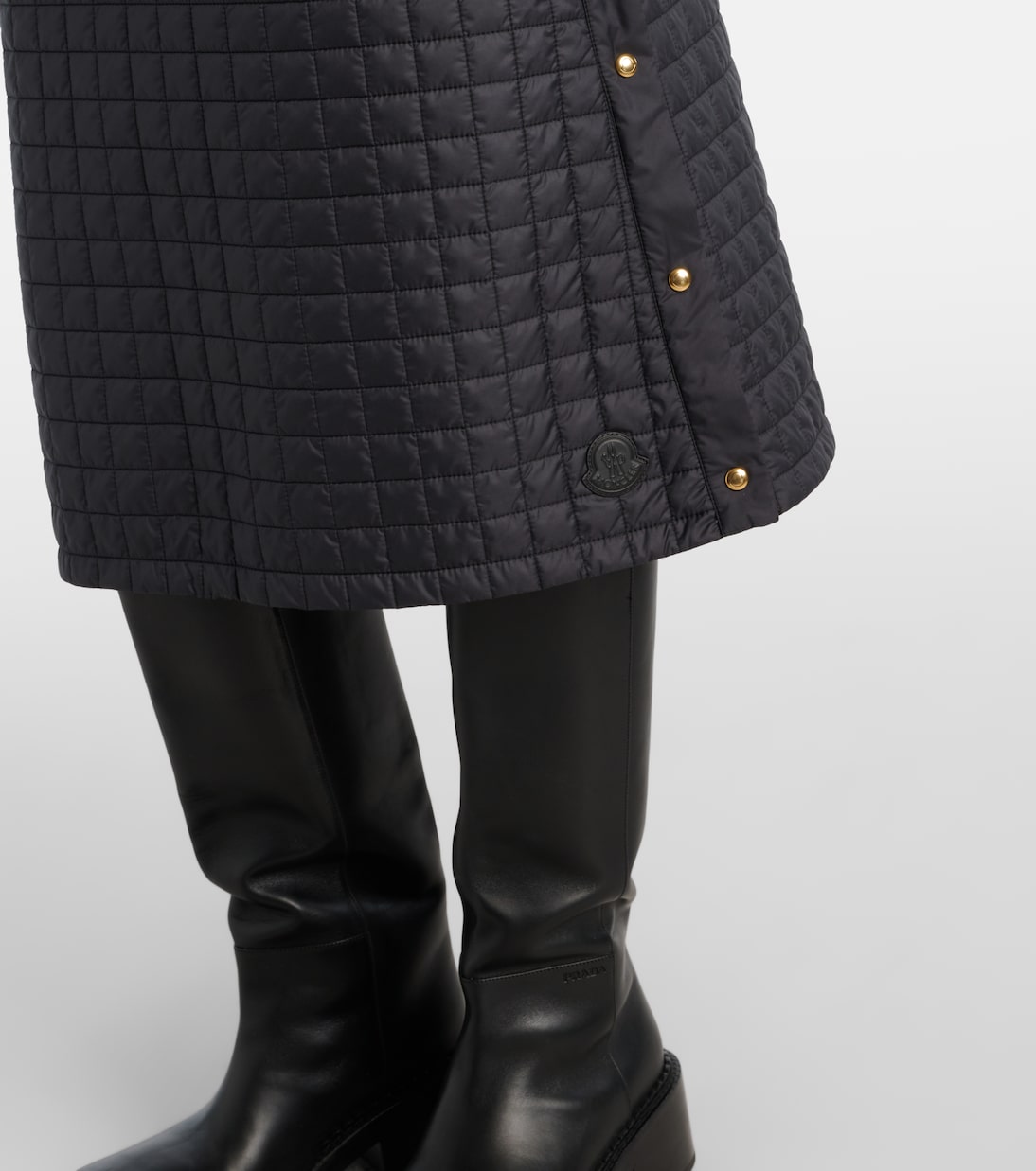 Quilted padded midi skirt | Moncler