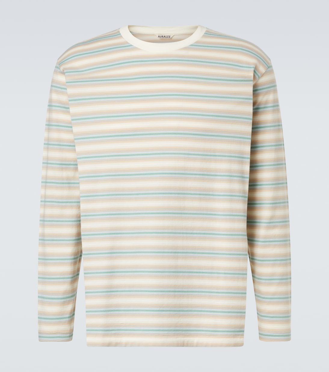 Camiseta en jersey de algodón a rayas | Auralee