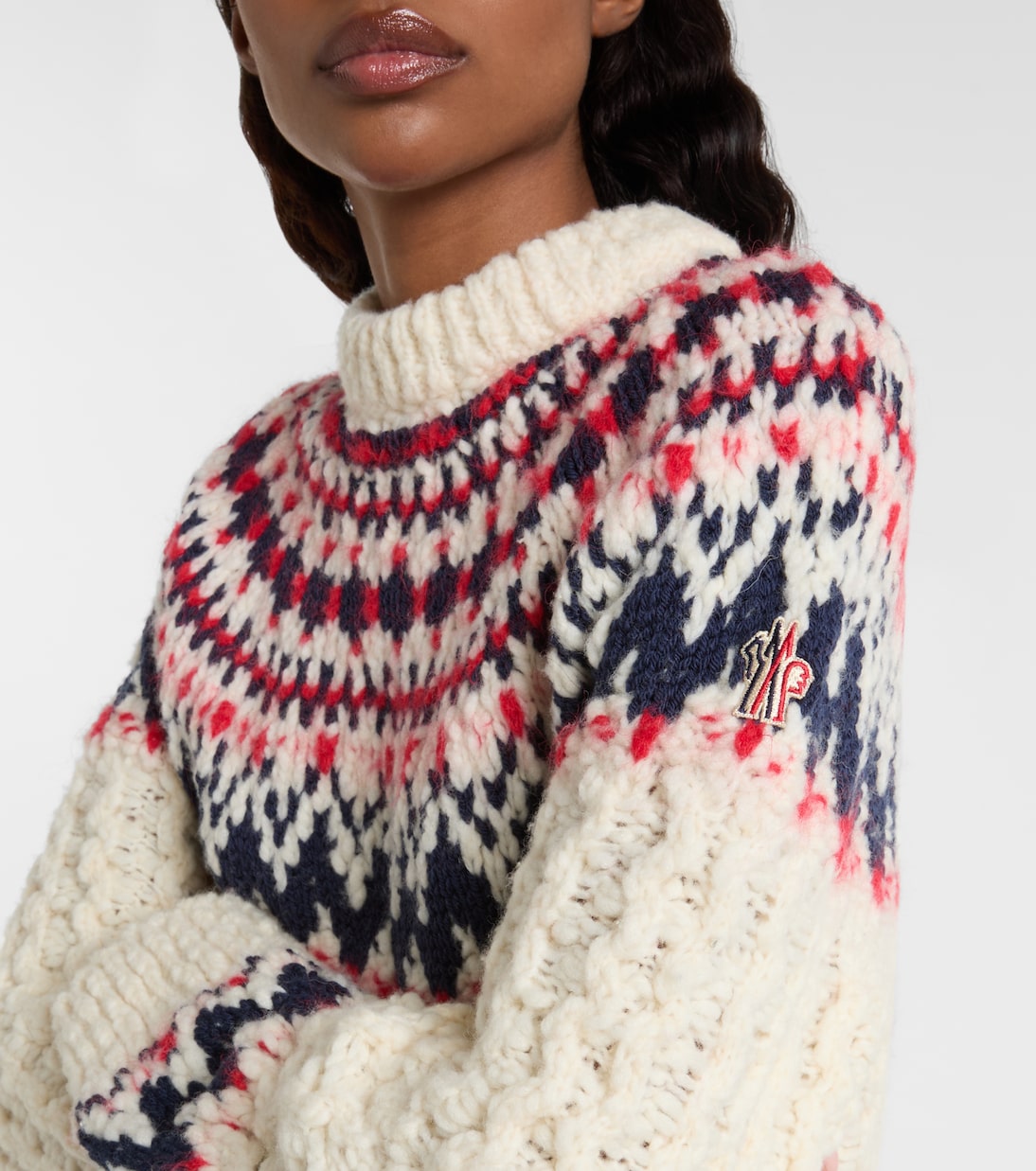 Jacquard wool-blend sweater | Moncler Grenoble