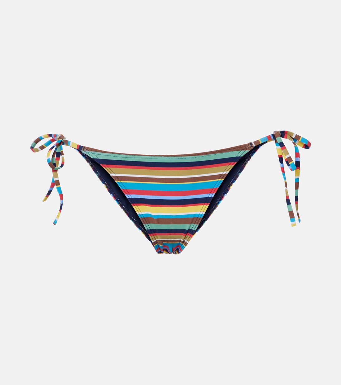 Culotte de bikini Sisley rayée à taille basse | Staud