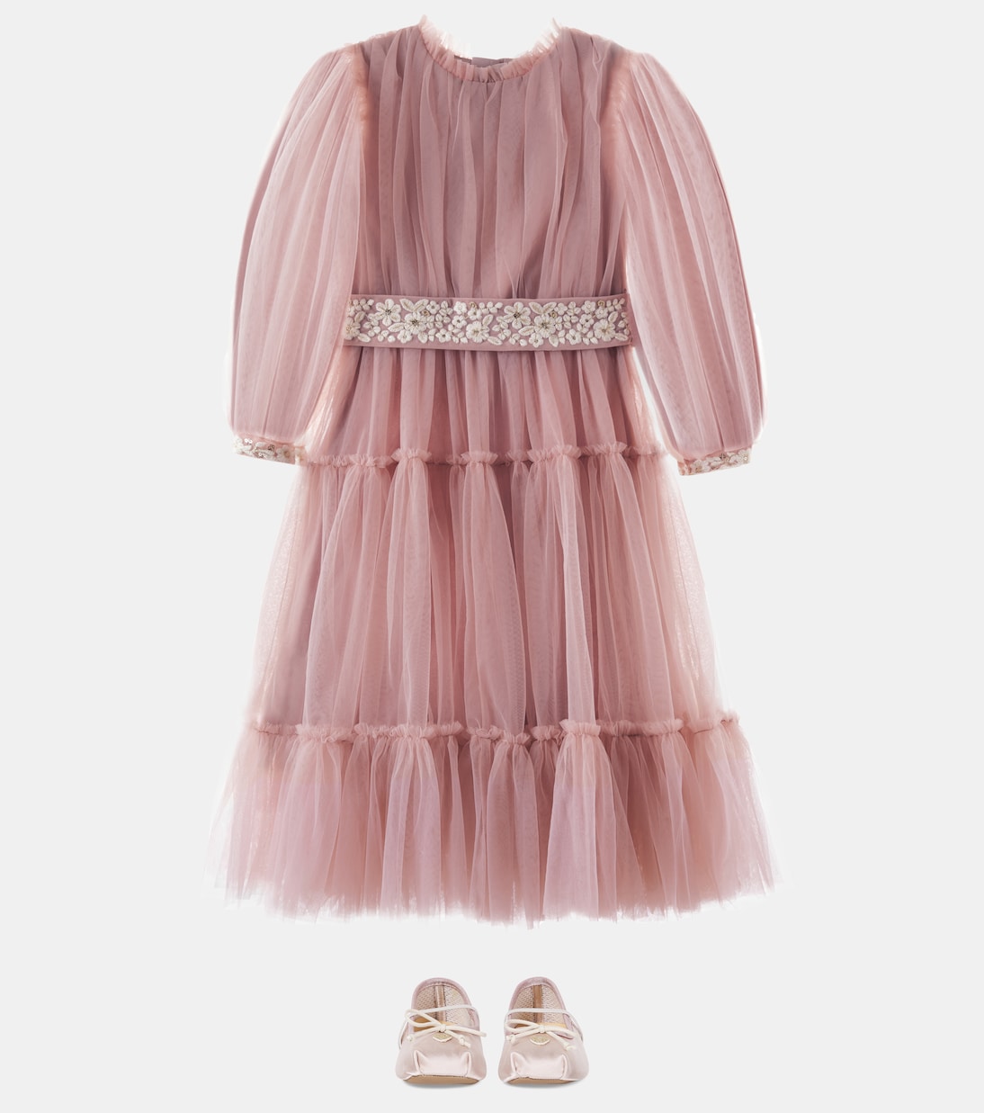 Milie embroidered tulle dress | C'era Una Volta