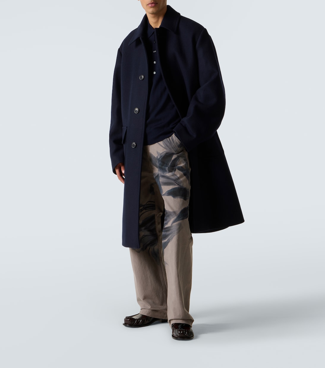 Printed cotton chinos | Dries Van Noten