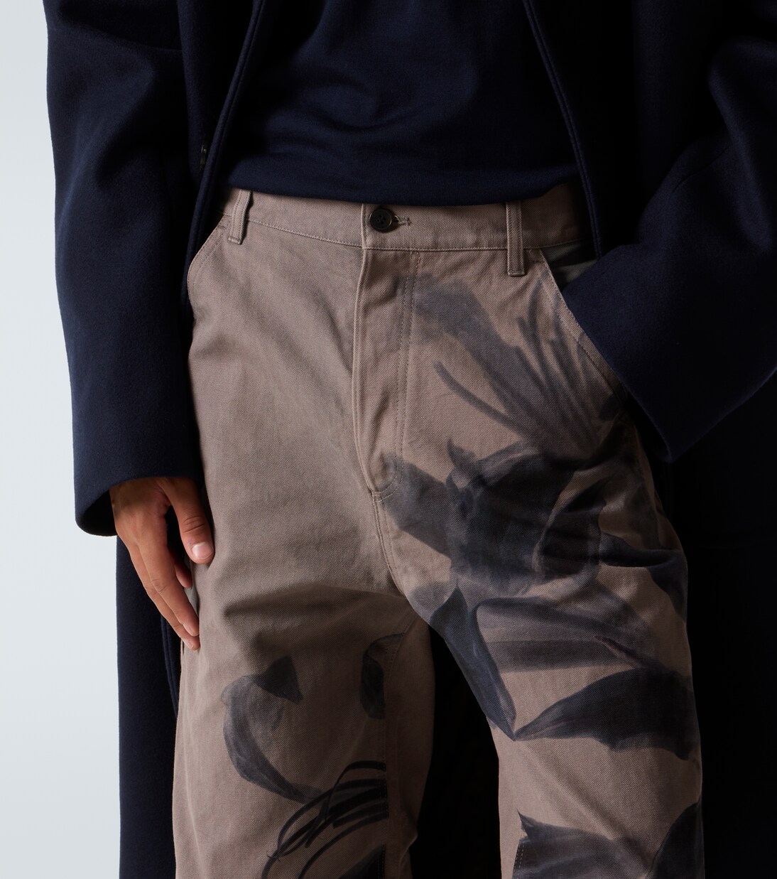 Printed cotton chinos | Dries Van Noten