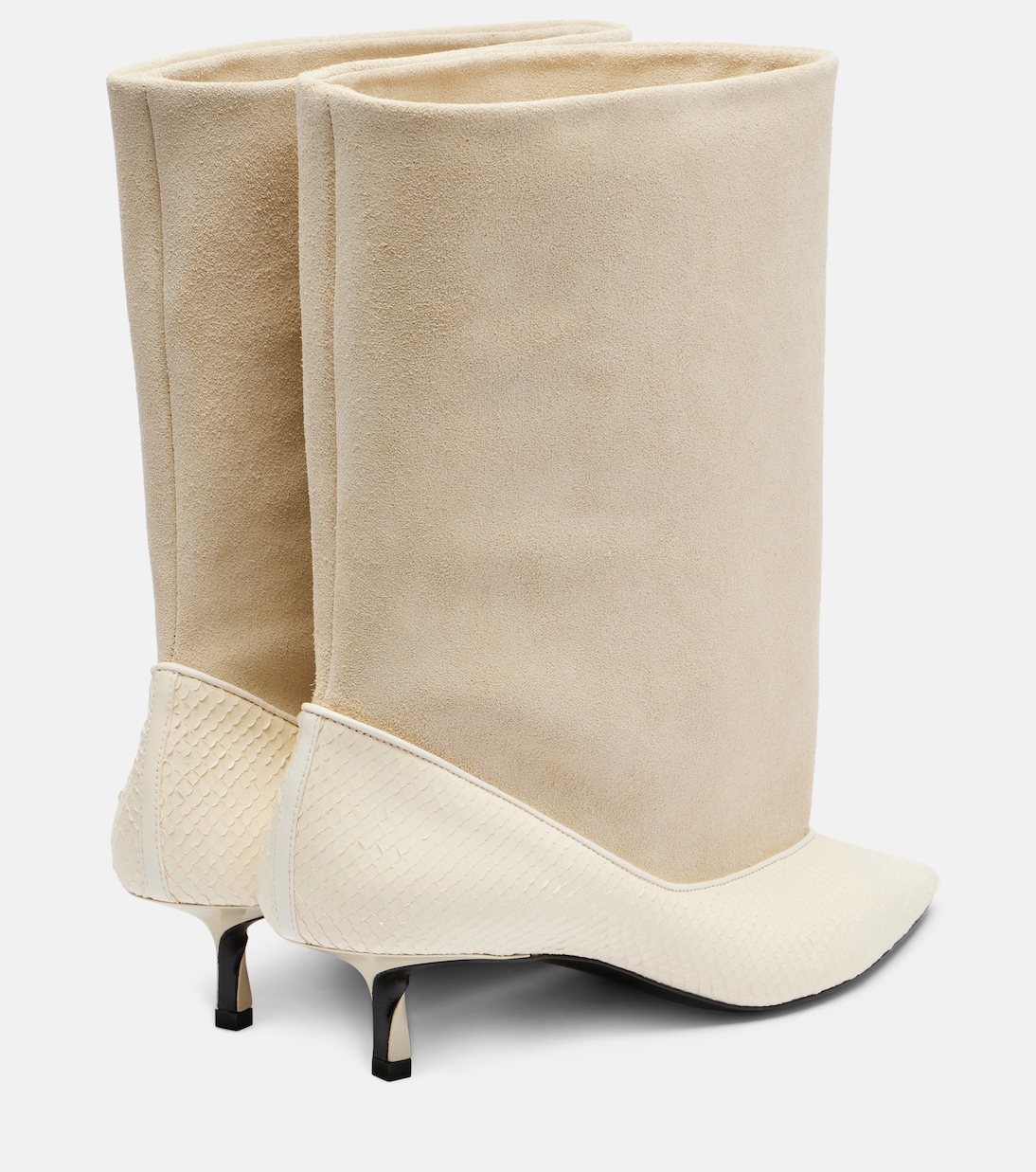 Ankle Boots Tourni aus Leder und Veloursleder | Jacquemus