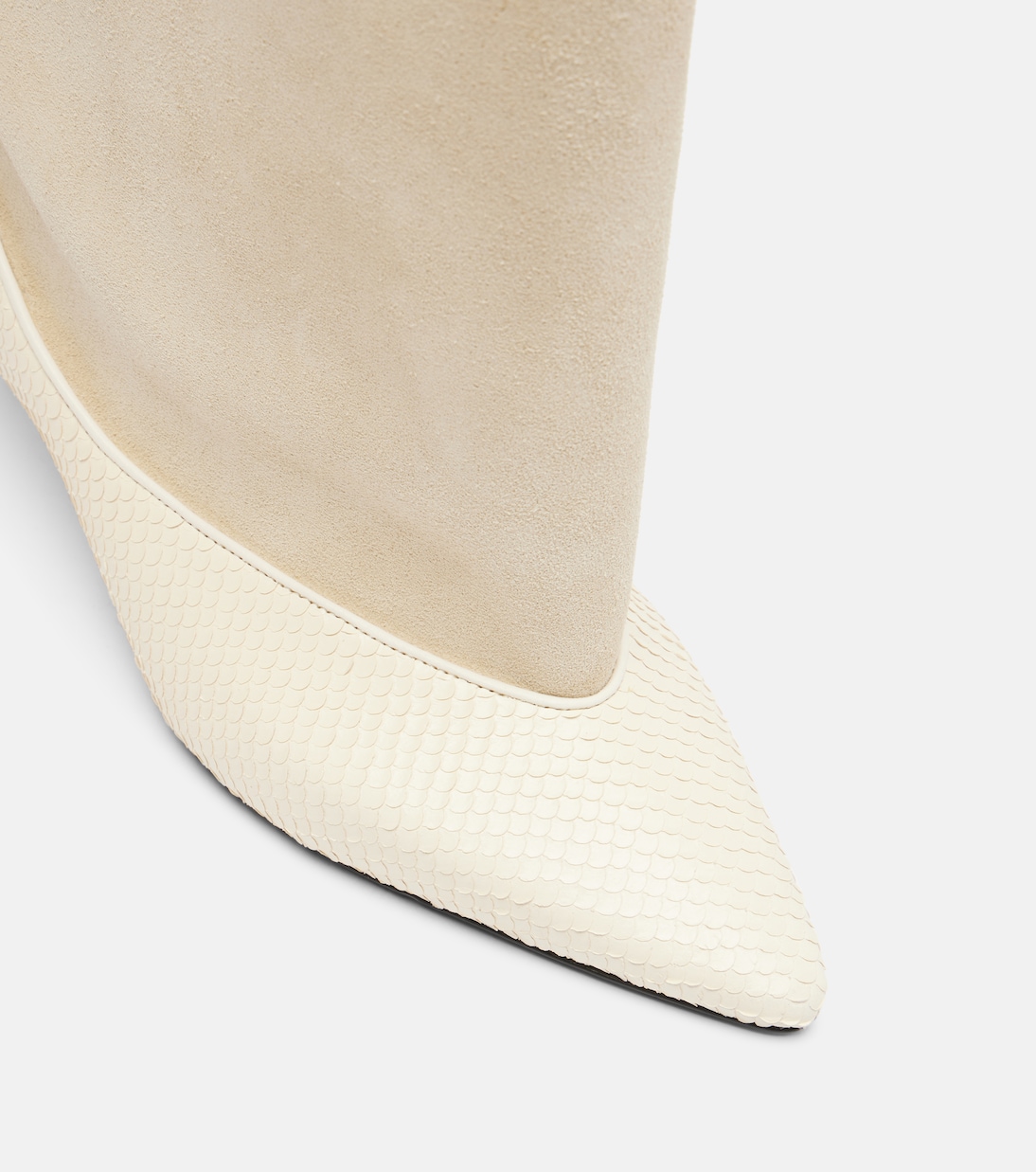 Ankle Boots Tourni aus Leder und Veloursleder | Jacquemus