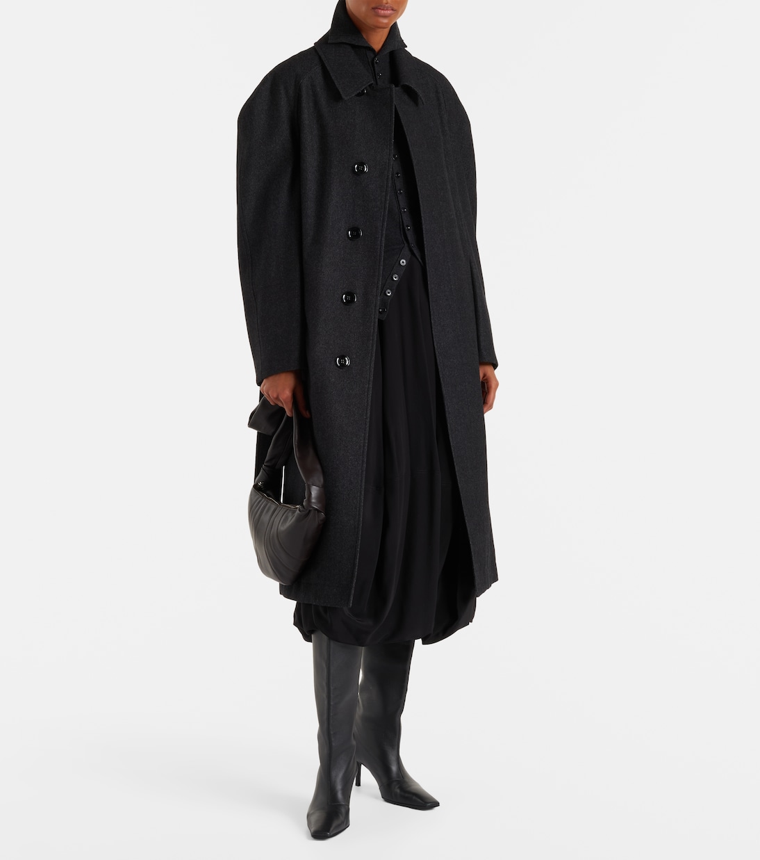 Manteau en laine et coton | Lemaire