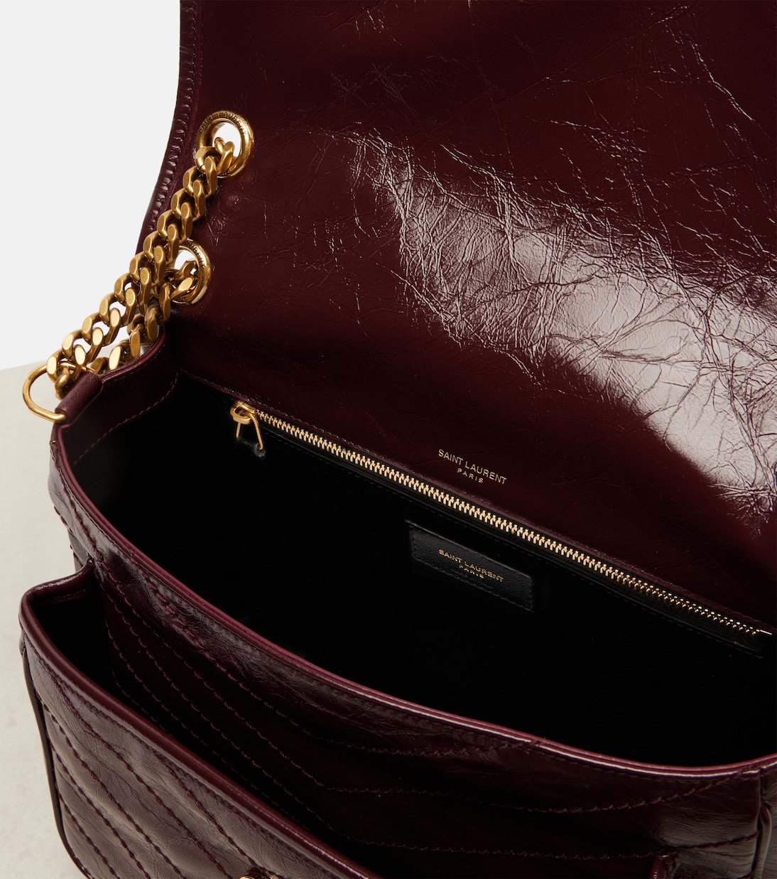 Schultertasche Niki Medium aus Leder | Saint Laurent