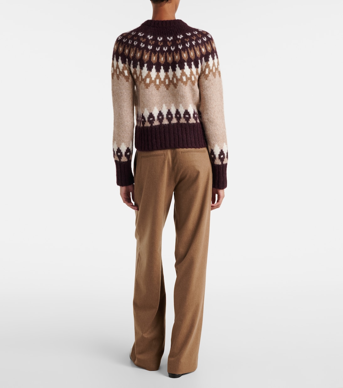 Christina Fair Isle alpaca-blend cardigan | Veronica Beard