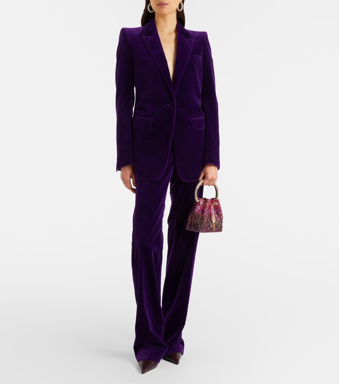 Bon Bon embellished satin bucket bag | Jimmy Choo