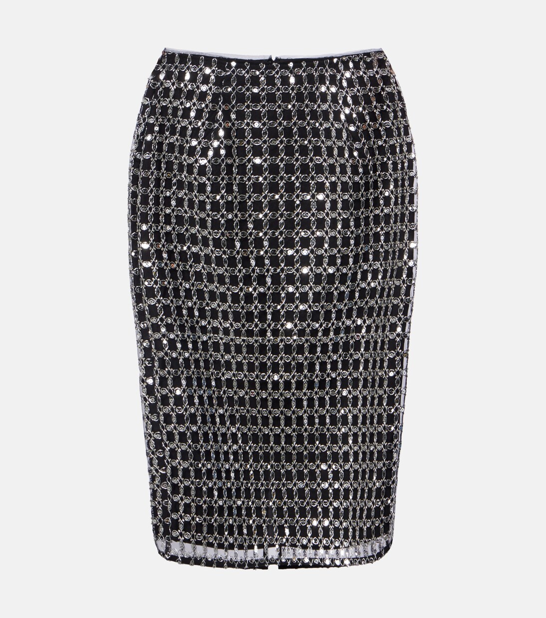 Jupe midi à ornements | Rotate