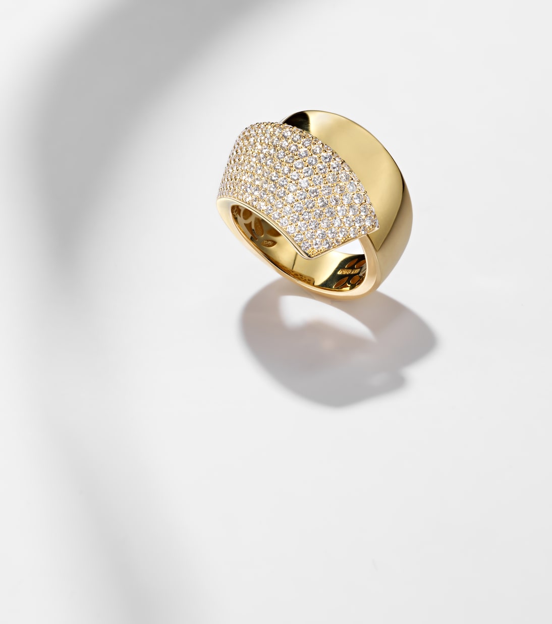 Divino 18kt gold (750/1000) ring with diamonds | Engelbert