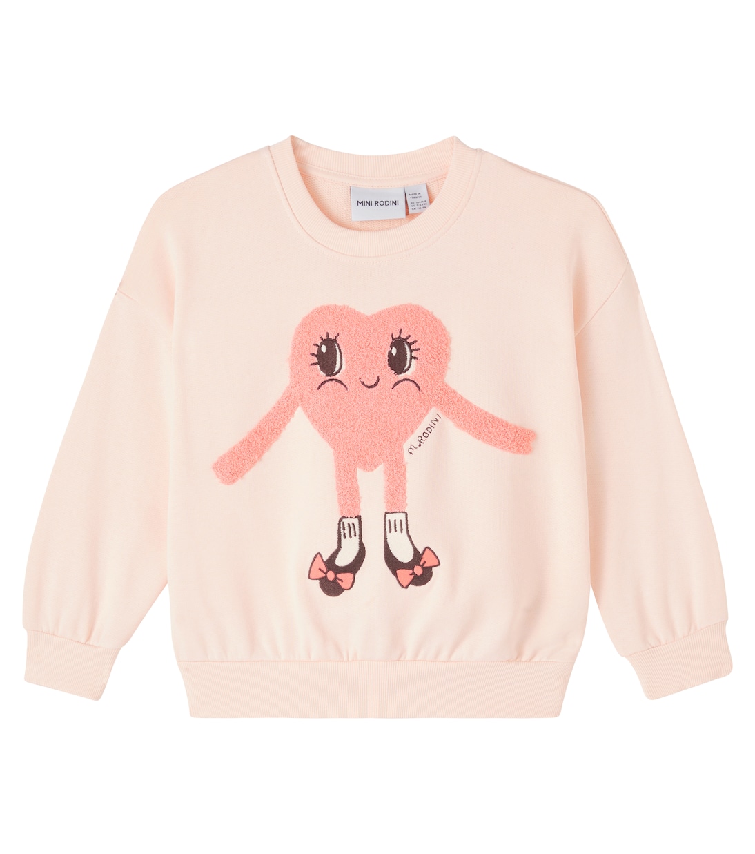 Heart In Shoes cotton sweatshirt | Mini Rodini
