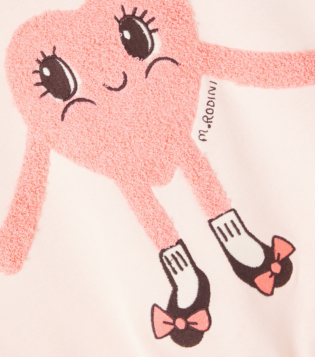 Heart In Shoes cotton sweatshirt | Mini Rodini