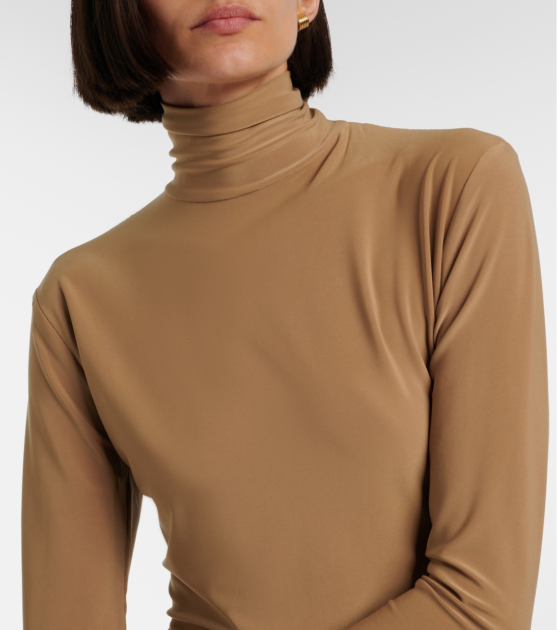 Jersey turtleneck top | Norma Kamali
