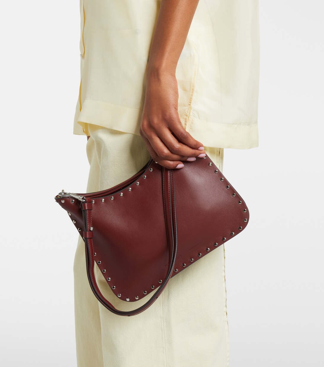 Small Stud Gig leather shoulder bag | Phoebe Philo