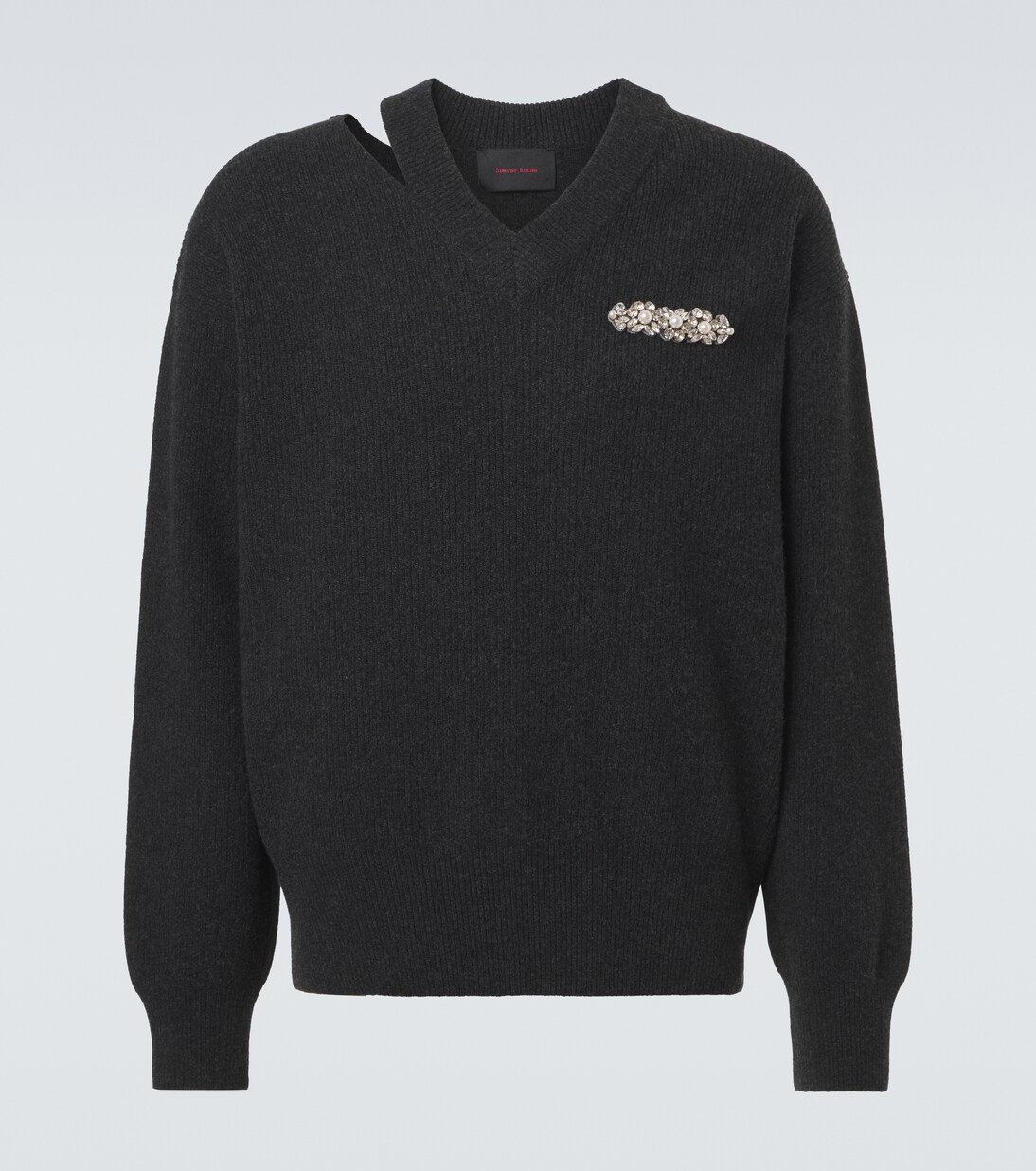Jersey de mezcla de lana adornado | Simone Rocha