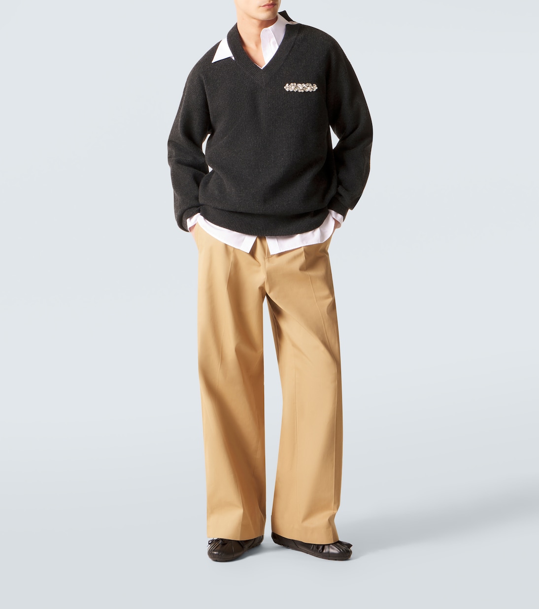 Jersey de mezcla de lana adornado | Simone Rocha