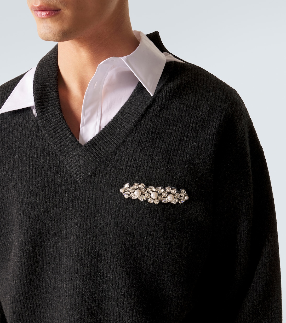 Jersey de mezcla de lana adornado | Simone Rocha