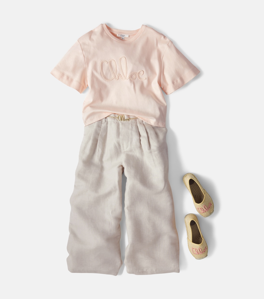 Linen and cotton pants | Chloé Kids
