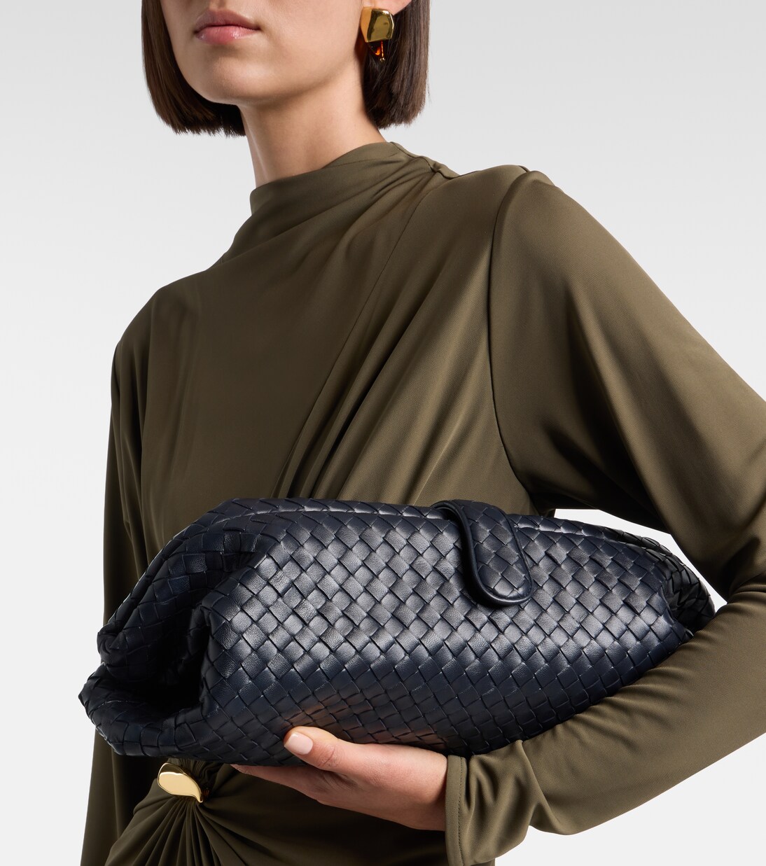 Lauren 1979 Intrecciato leather clutch | Bottega Veneta