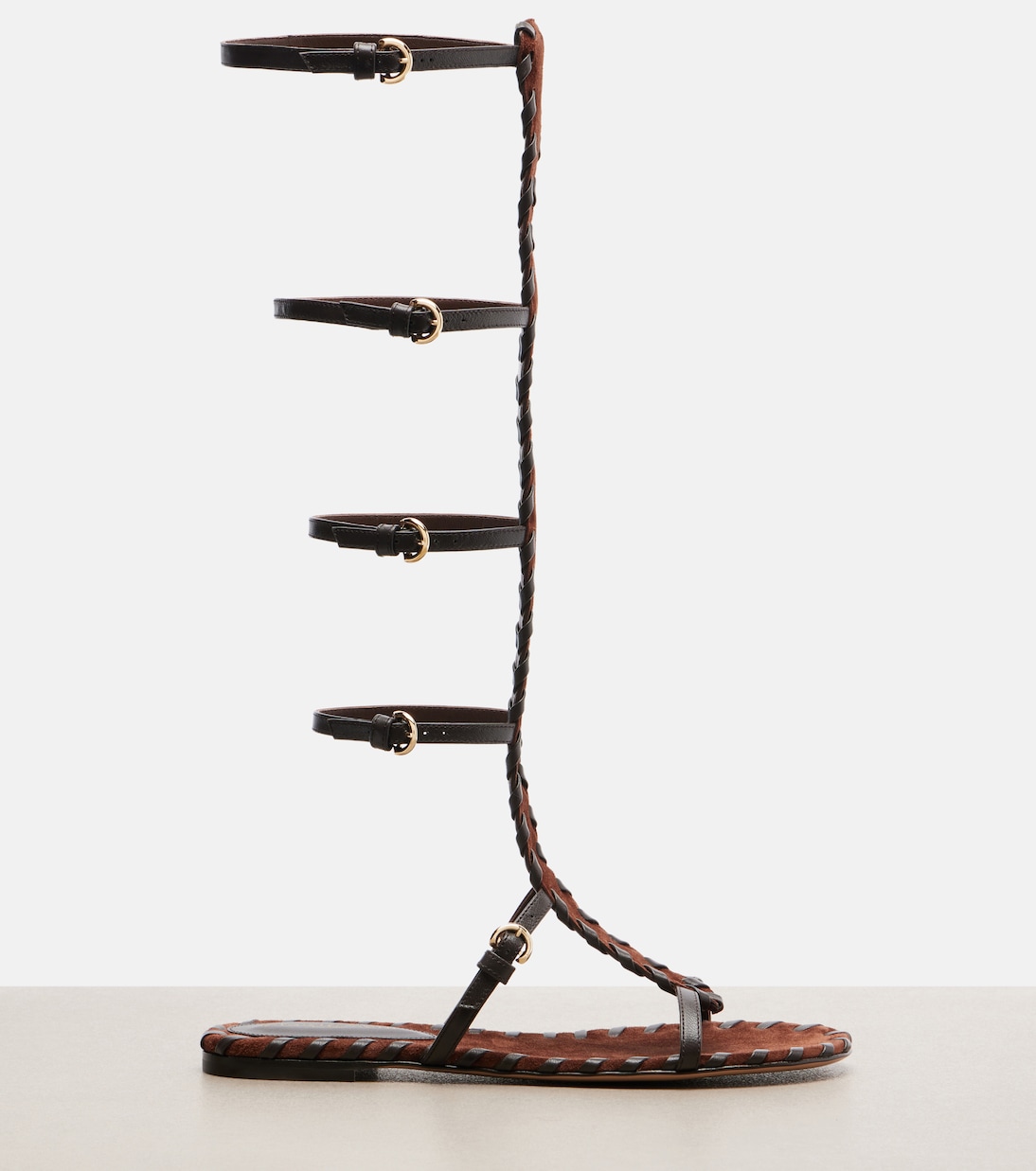 Sandalen Zaira aus Veloursleder und Leder | Gianvito Rossi