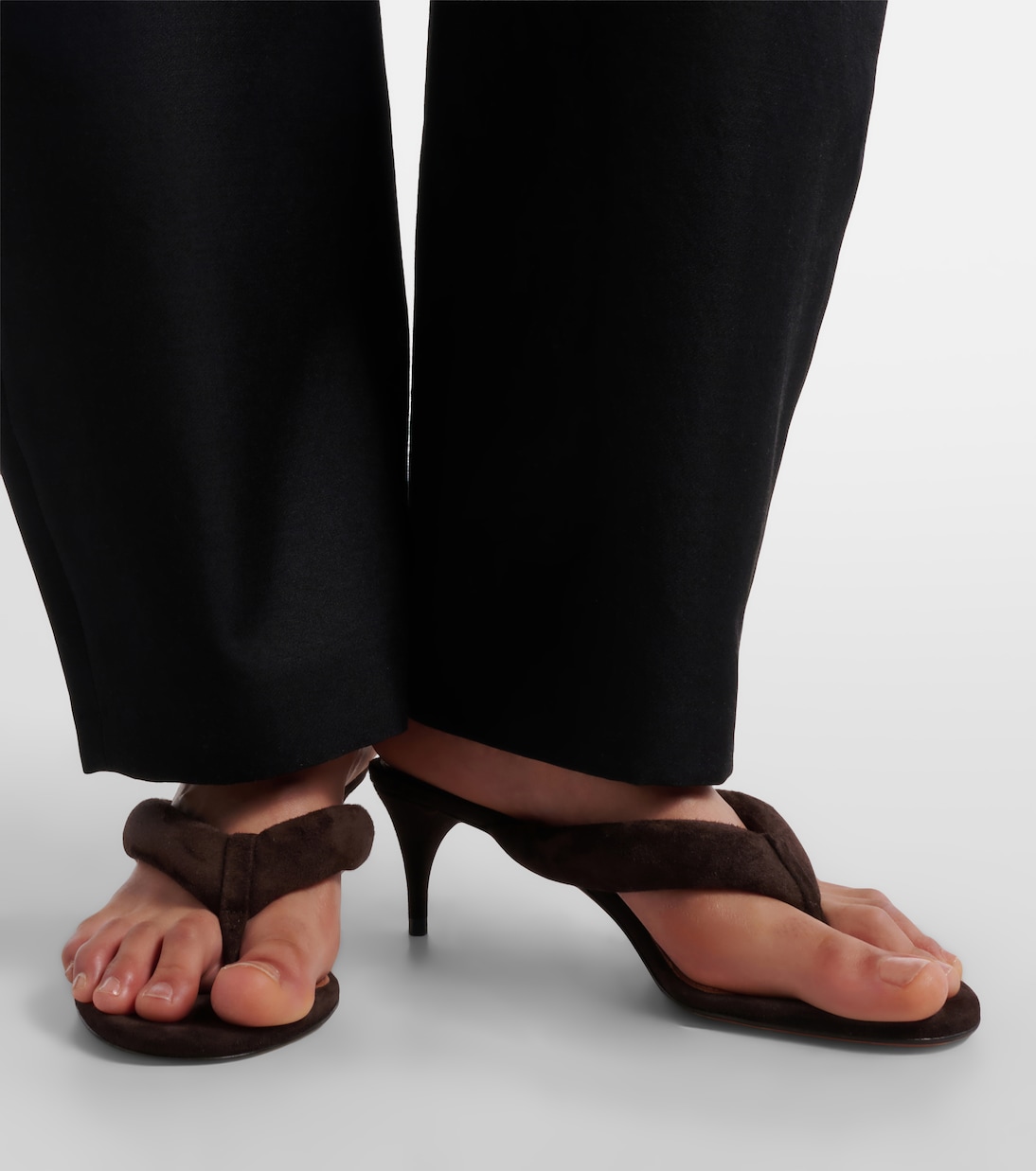 Sandalen aus Veloursleder | Alaïa