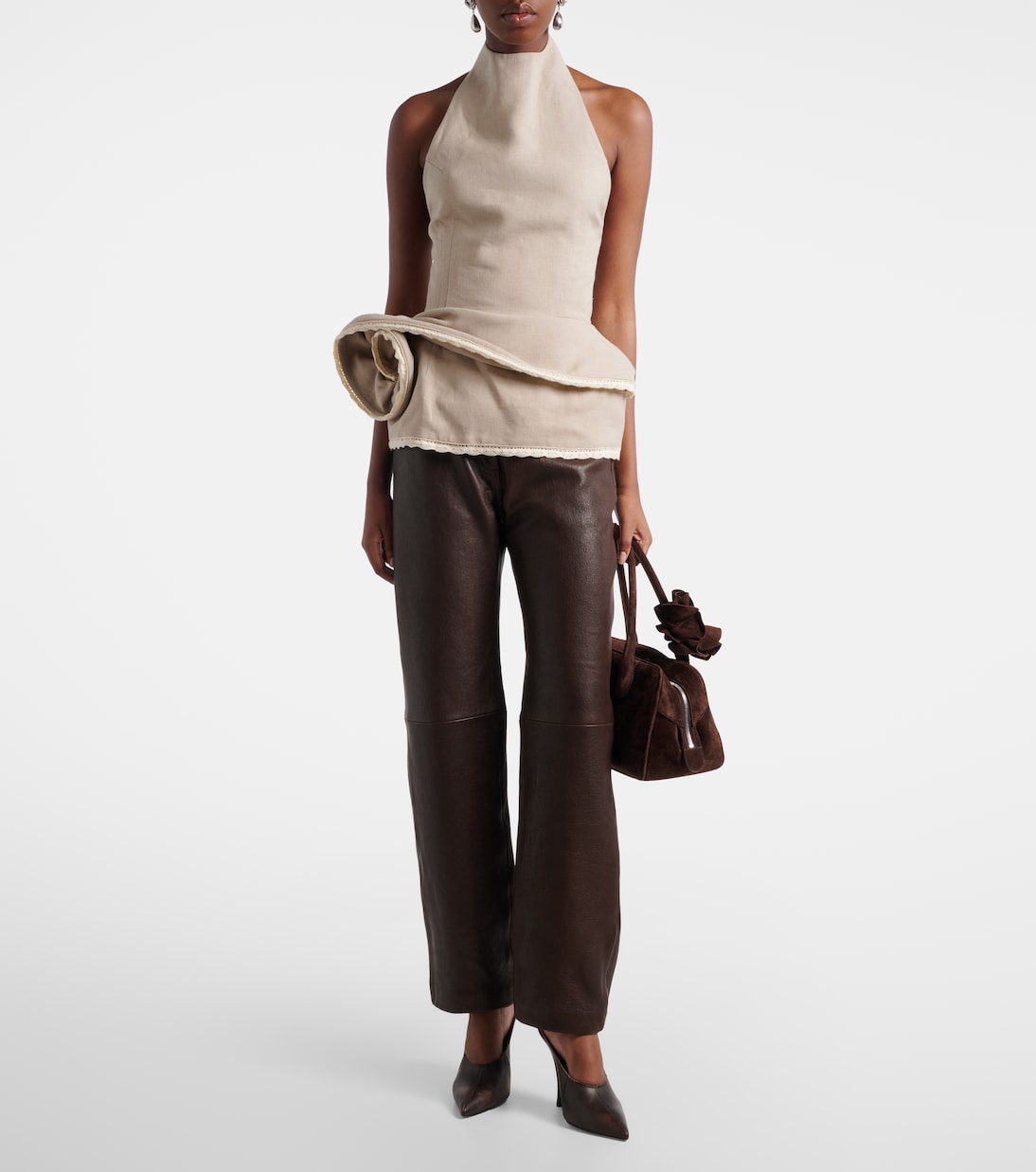 Gerade Hose aus Leder | Magda Butrym