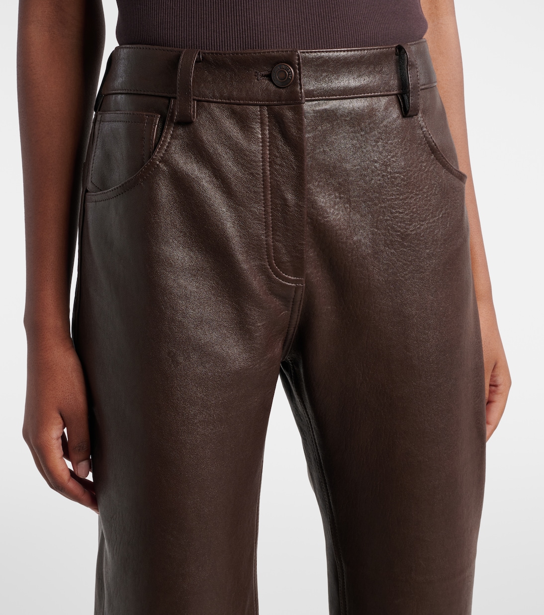 Gerade Hose aus Leder | Magda Butrym