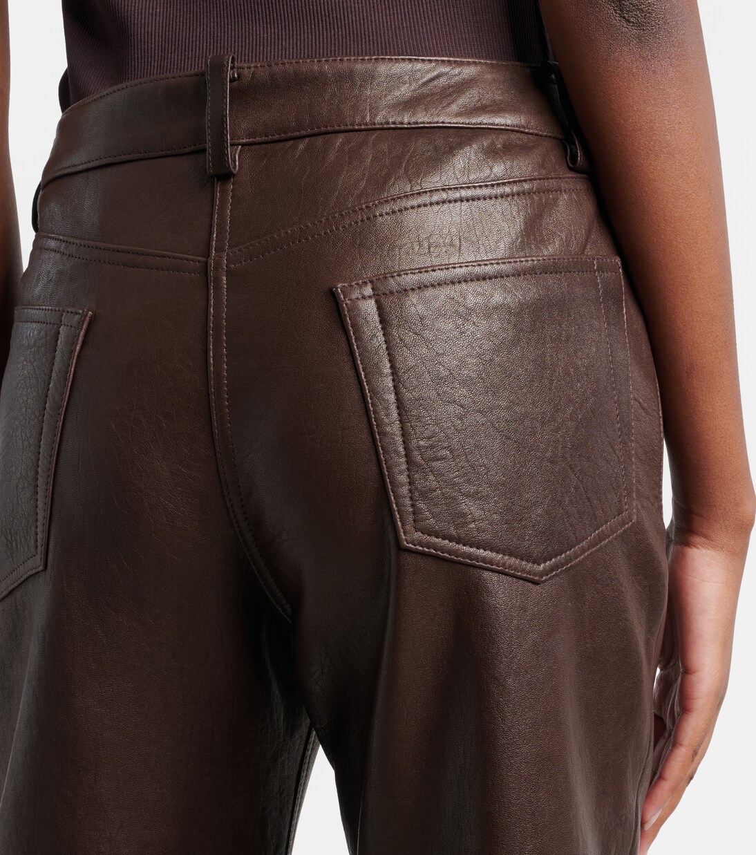 Gerade Hose aus Leder | Magda Butrym