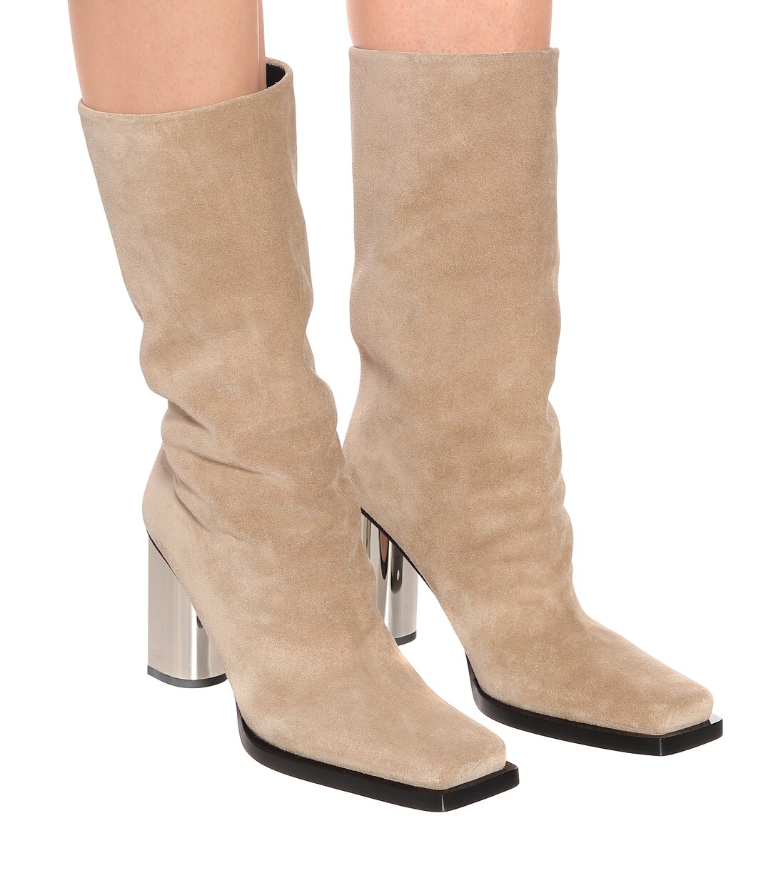 Stiefel aus Veloursleder | Proenza Schouler