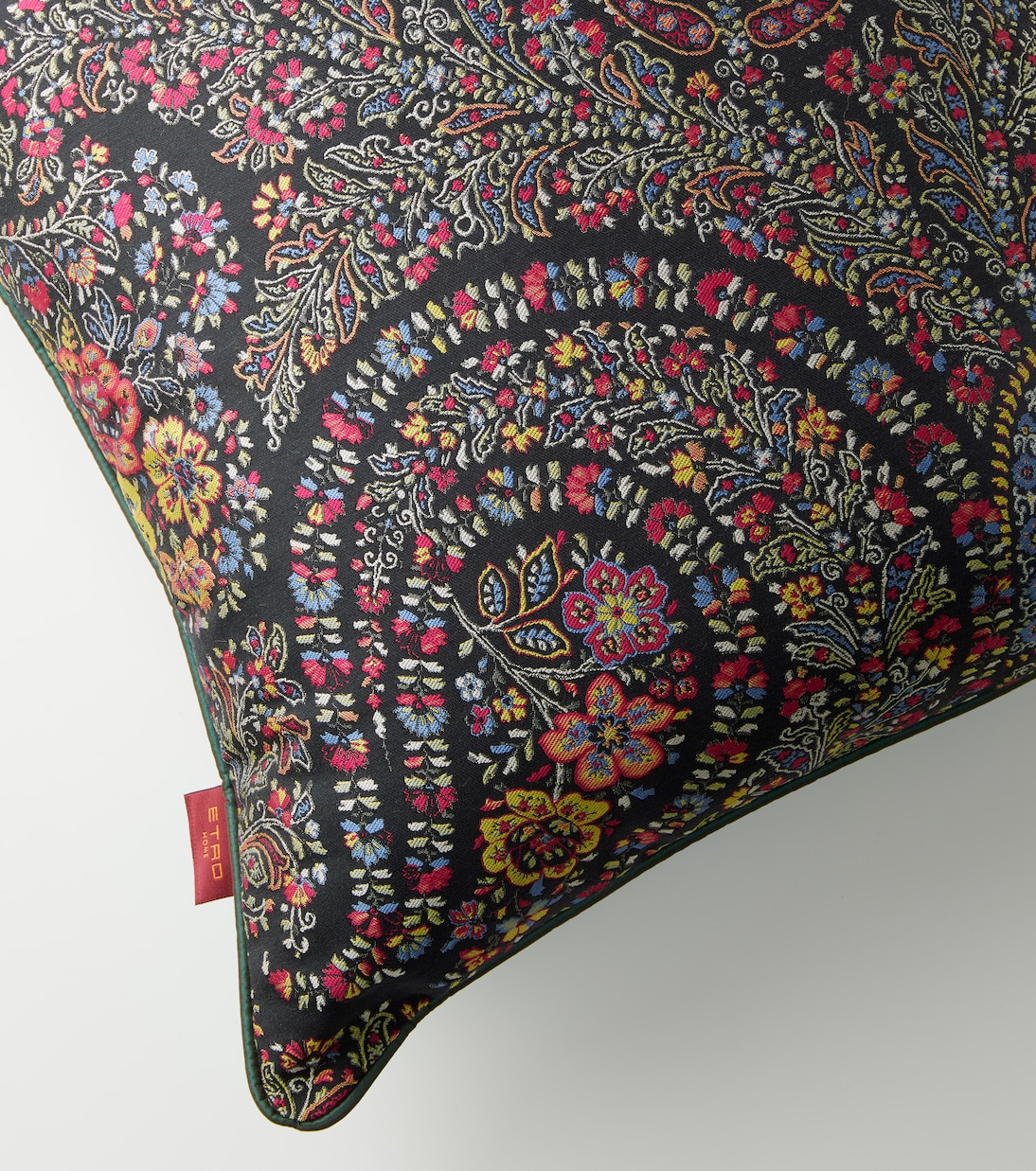 Jacquard cotton-blend cushion | Etro