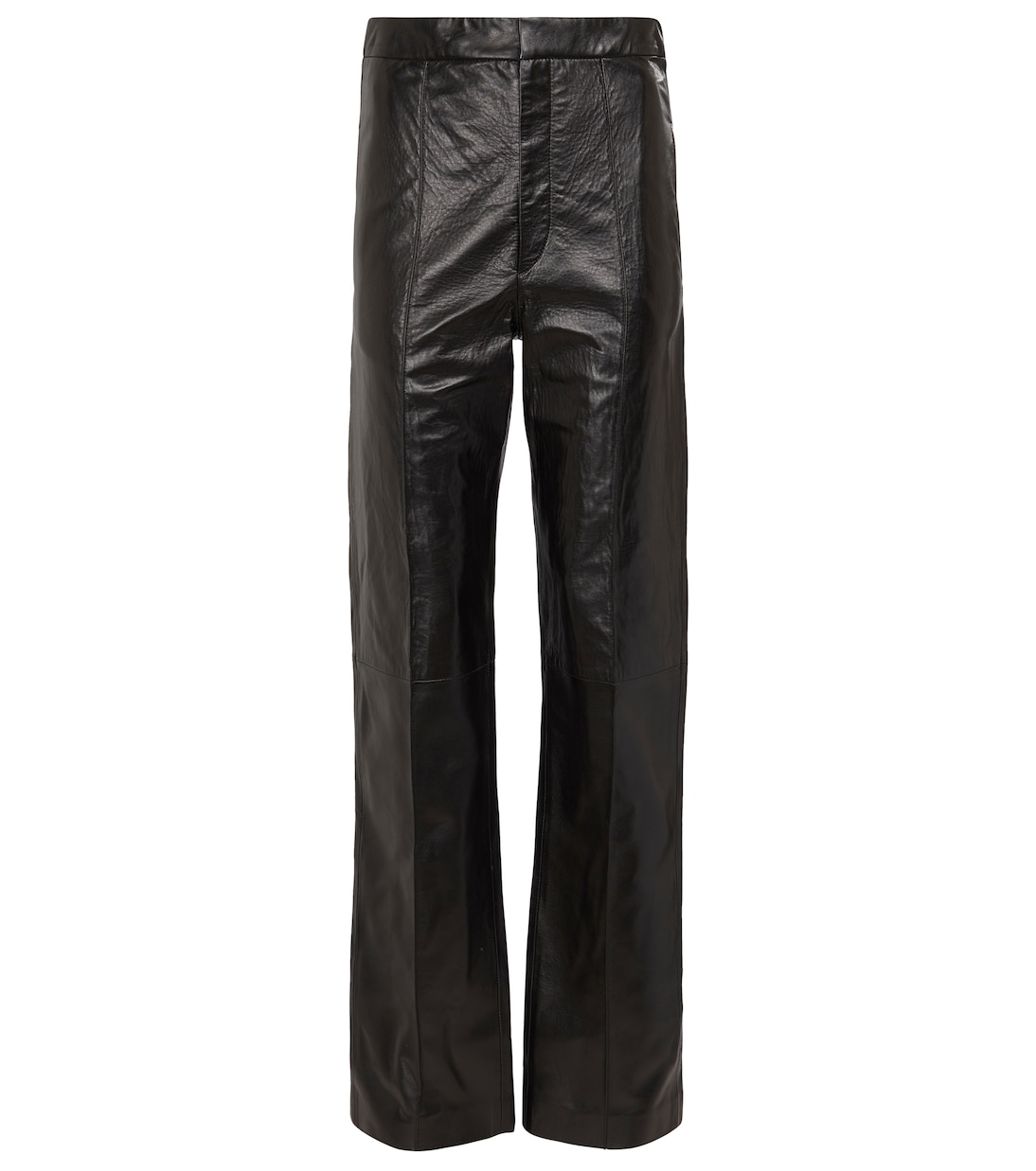 High-Rise-Hose Bilirokia aus Leder | Isabel Marant