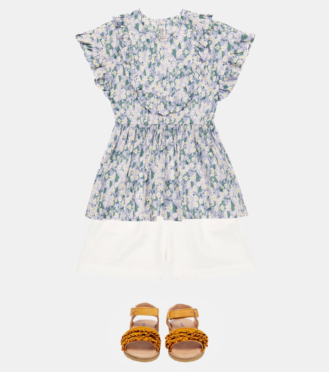 Floral cotton top | Il Gufo