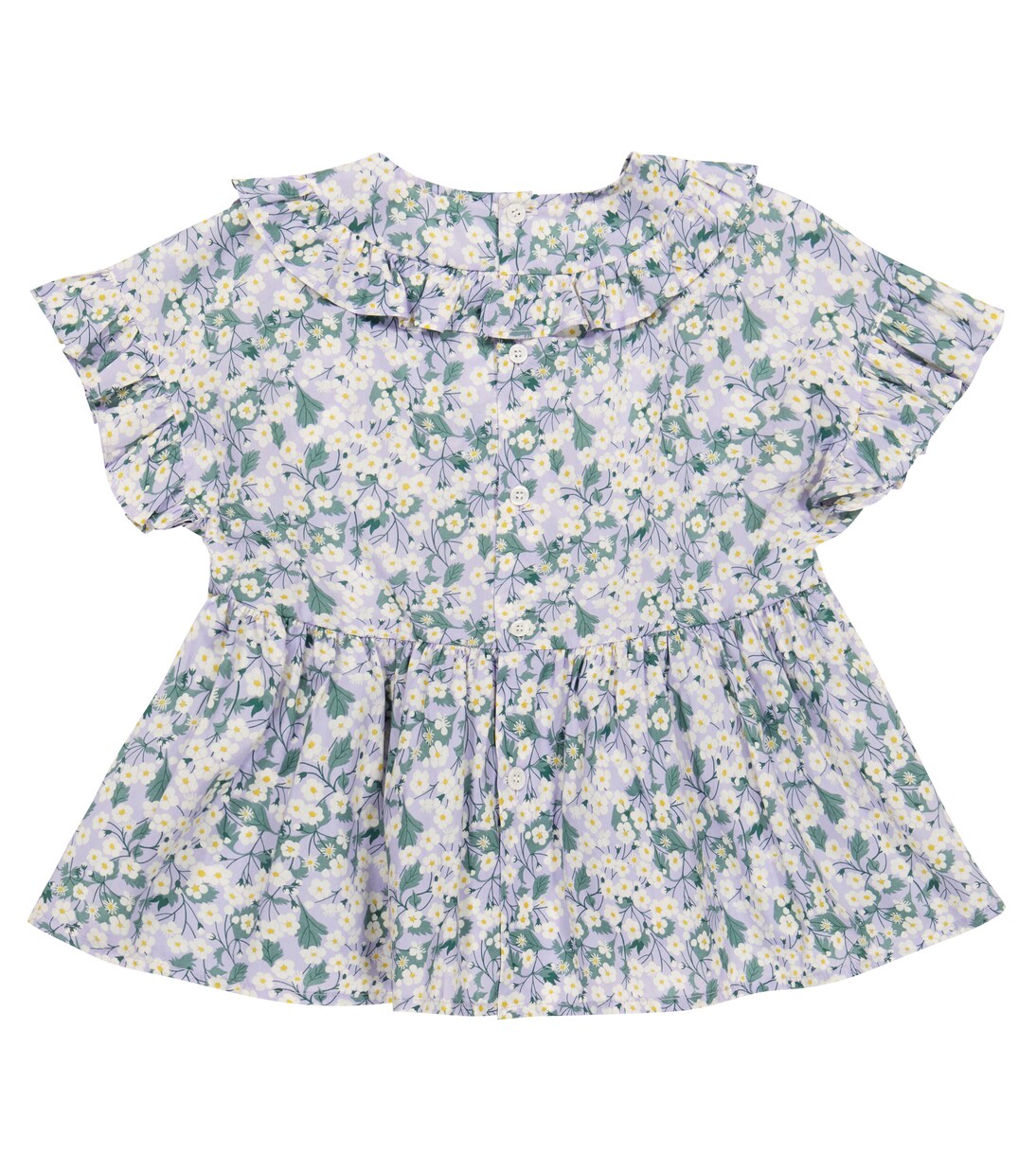 Floral cotton top | Il Gufo