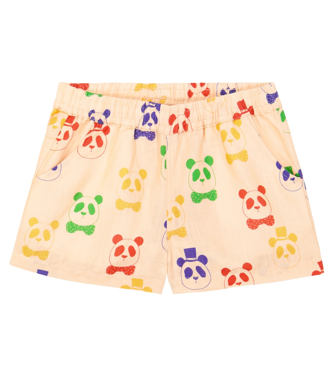 Printed linen and cotton shorts | Mini Rodini