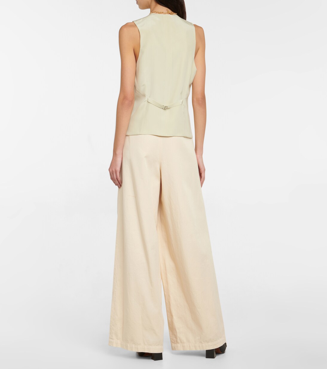 Wera wool and gabardine vest | Petar Petrov