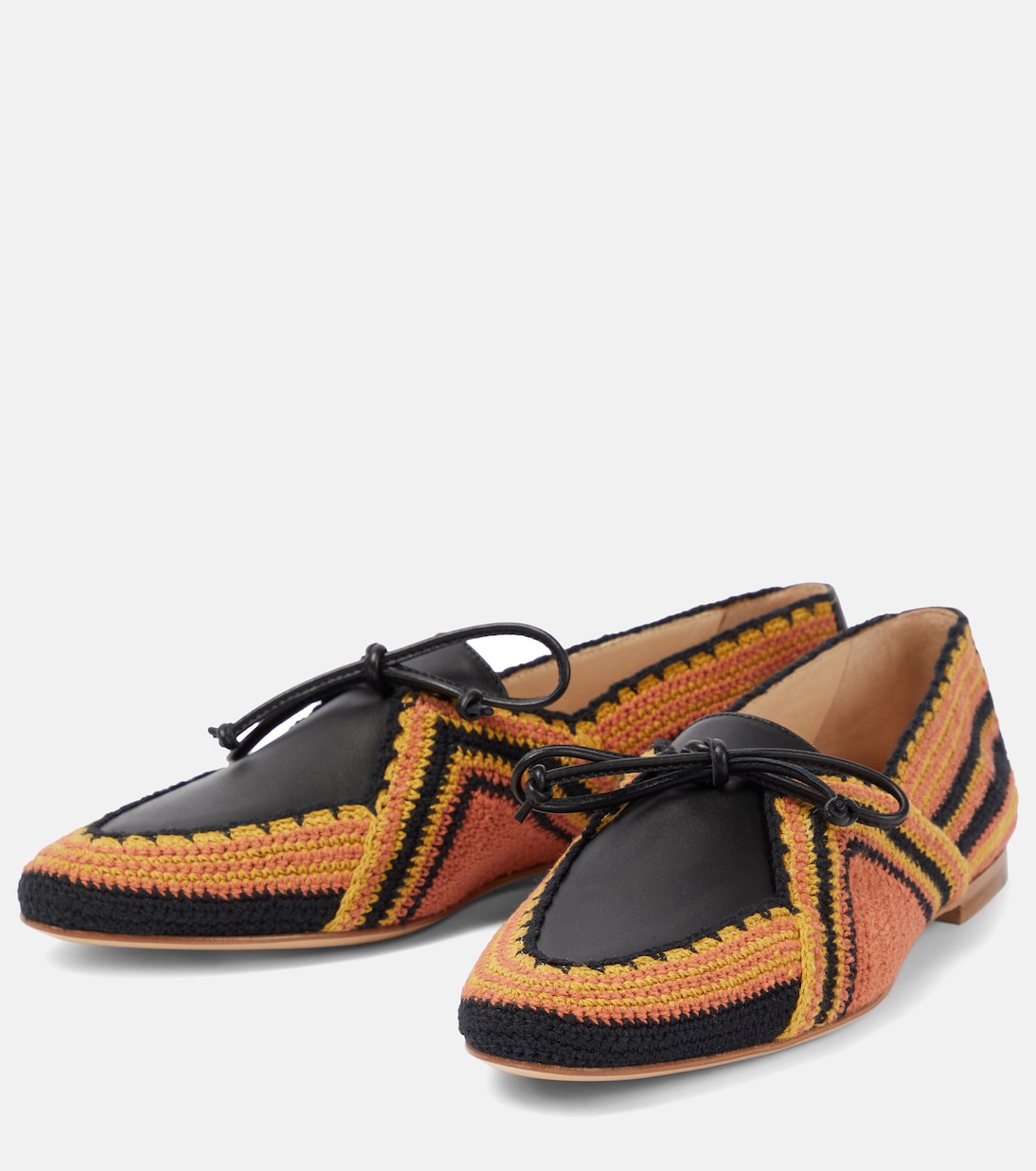 Loafers Hays aus Häkelstrick und Leder | Gabriela Hearst