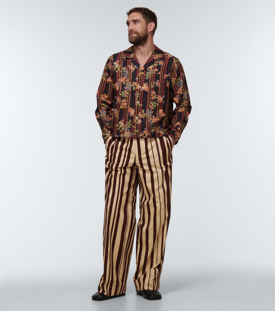 Striped wide-leg pants | Dries Van Noten