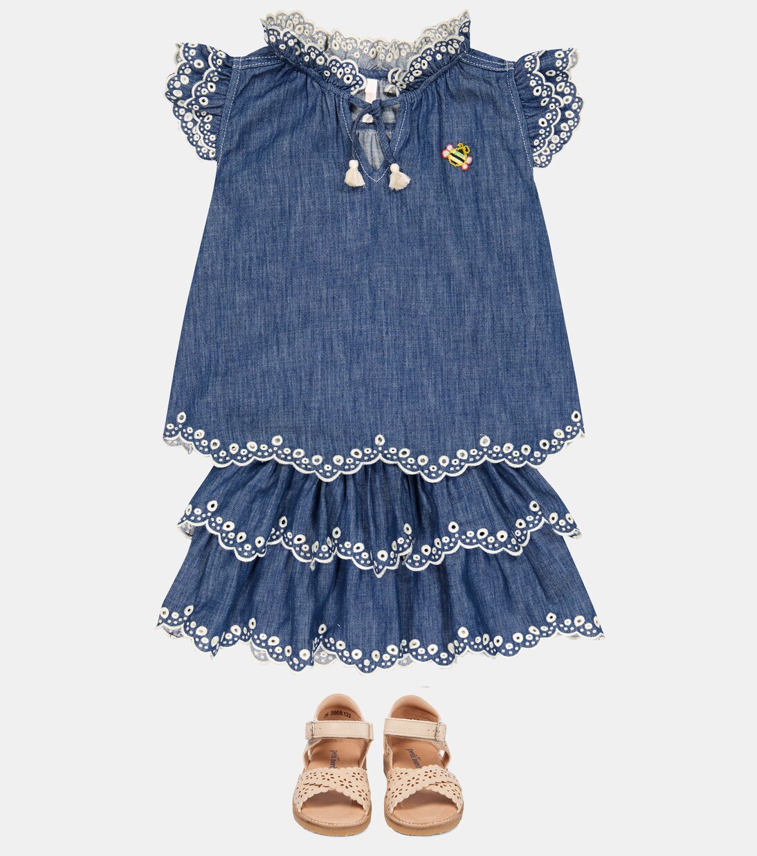 Tiggy denim top | Zimmermann Kids