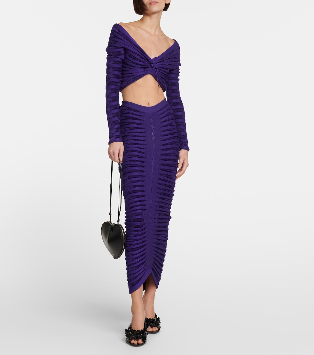 Mules en cuir verni | Alaïa