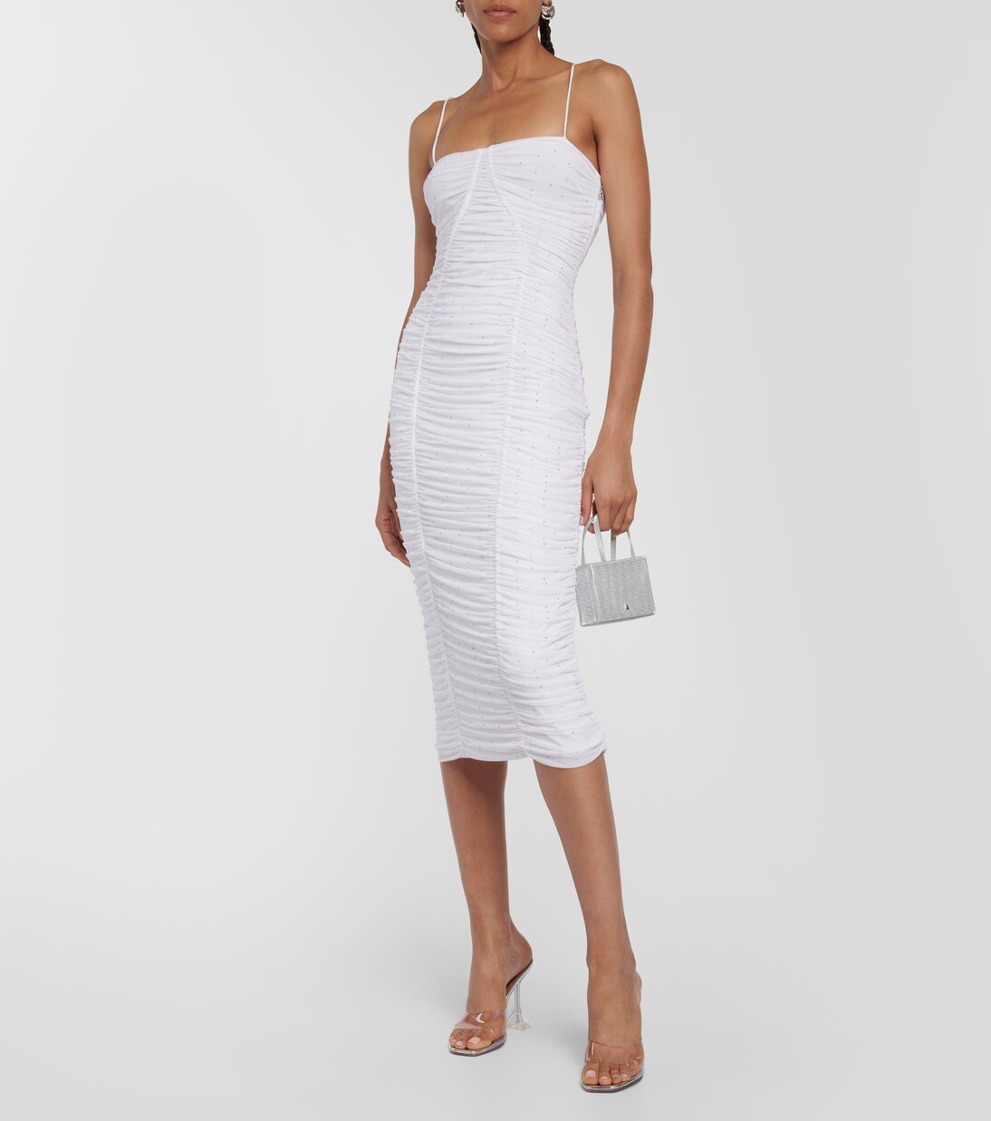 Robe midi en résille | Rotate