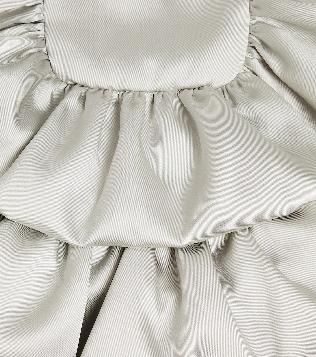 Tiered satin dress | Caroline Bosmans